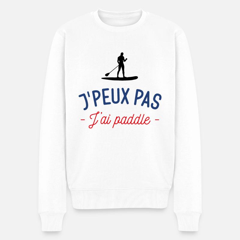 J'peux pas j'ai paddle - Pull Premium bio Homme - blanc
