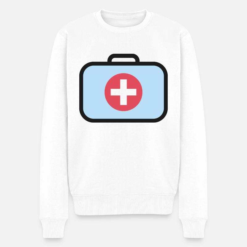 Médecins malles - Pull Premium bio Homme - blanc