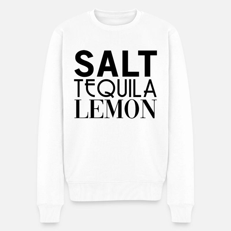 Sel Tequila Citron - Pull Premium bio Homme - blanc