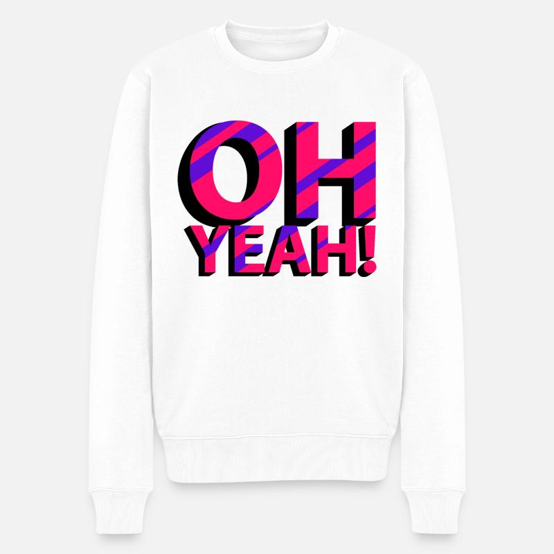 OH OUI! - Pull Premium bio Homme - blanc