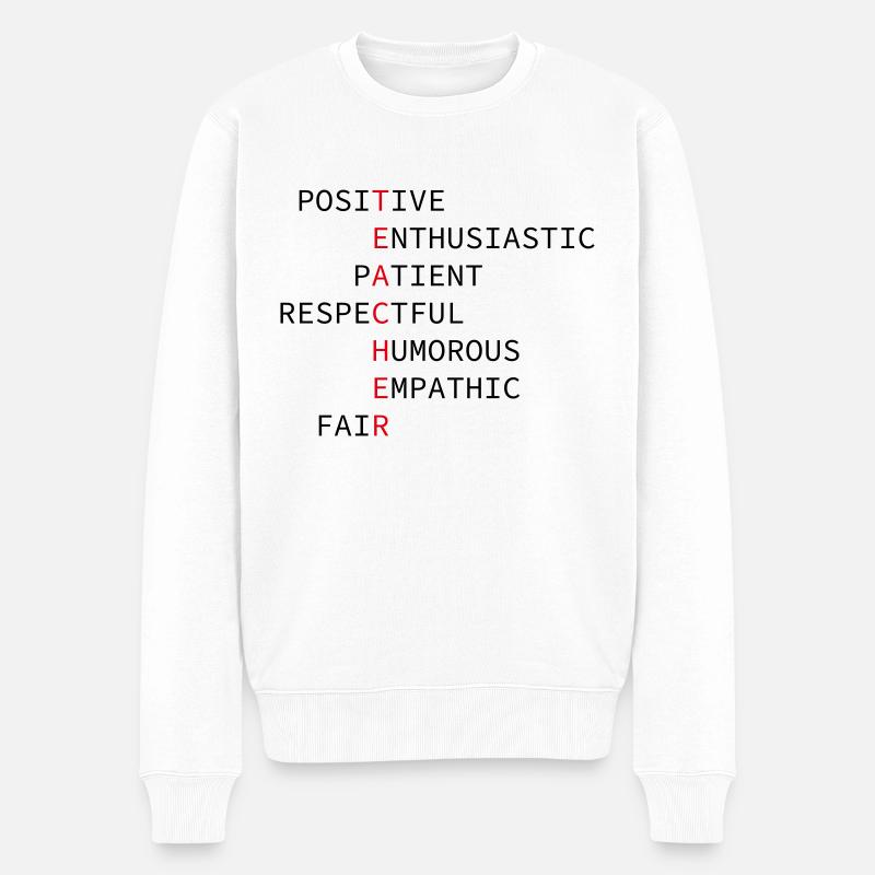 Enseignant - Pull Premium bio Homme - blanc