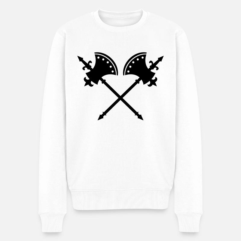 Axes - Pull Premium bio Homme - blanc