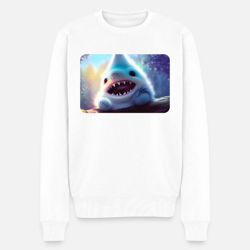 Requin à fourrure - Pull Premium bio Homme - blanc