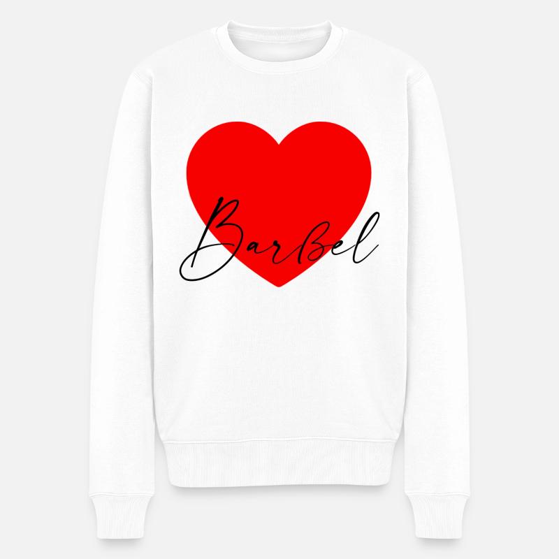i Love Barßel - Männer Premium Bio Pullover - Weiß