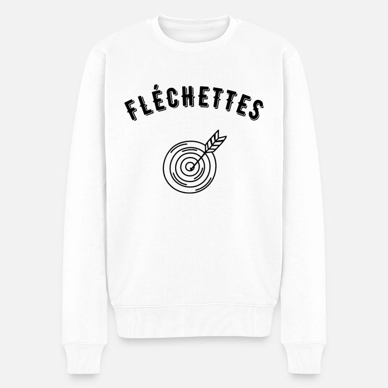 fléchettes - Pull Premium bio Homme - blanc