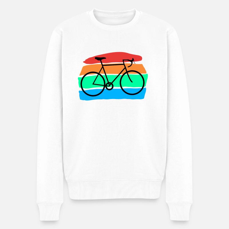 Bicyclette - Pull Premium bio Homme - blanc