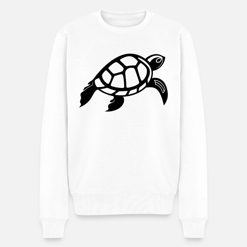 Tortue - Pull Premium bio Homme - blanc