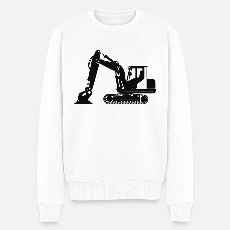 peleteuse - Pull Premium bio Homme - blanc