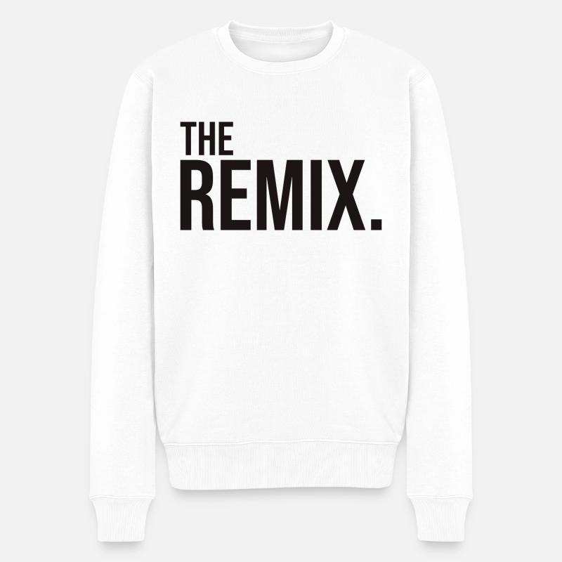 The Remix - Männer Premium Bio Pullover - Weiß