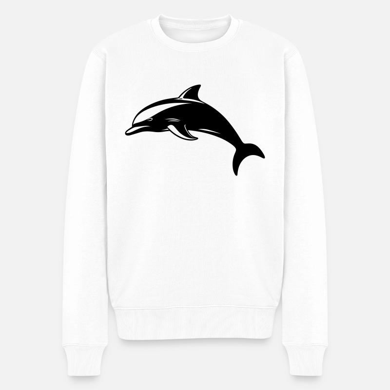 Bébé dauphin - Pull Premium bio Homme - blanc