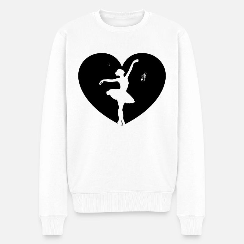 Danse Musique de danse - Pull Premium bio Homme - blanc