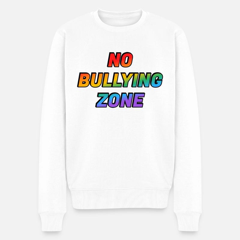 Arrêtez d’intimider les LGBTQ - Pull Premium bio Homme - blanc