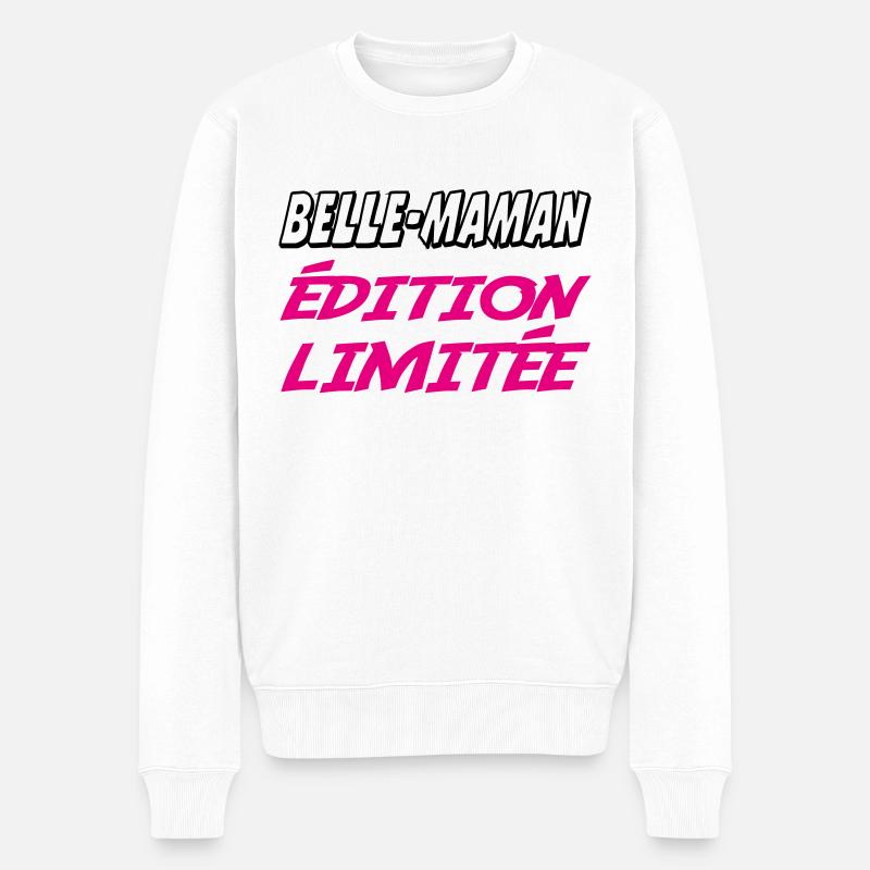 BELLE MAMAN édition limitée - Pull Premium bio Homme - blanc
