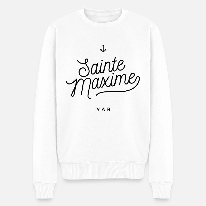 Sainte Maxime - Var - Pull Premium bio Homme - blanc