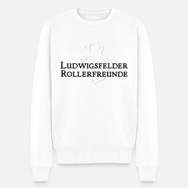 IWL Ludwigsfelde Roller Wiesel Berlin Troll - Männer Premium Bio Pullover - Weiß