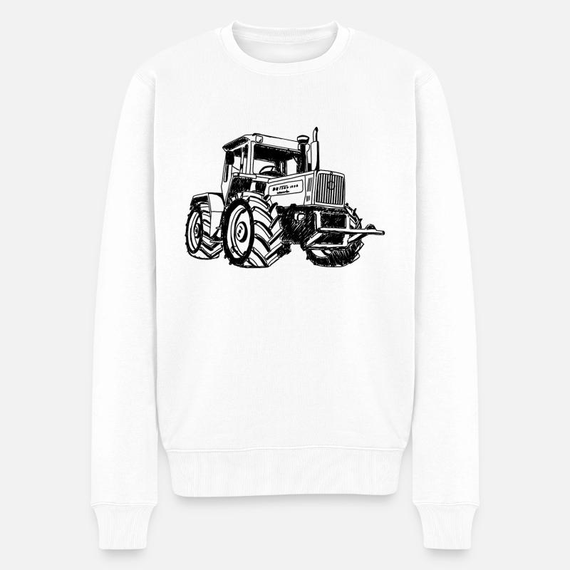 Unimog - Oldtimer - Offroad - MB Trac - Männer Premium Bio Pullover - Weiß