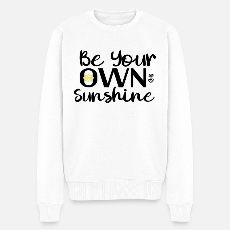 Soyez votre propre soleil - Pull Premium bio Homme - blanc