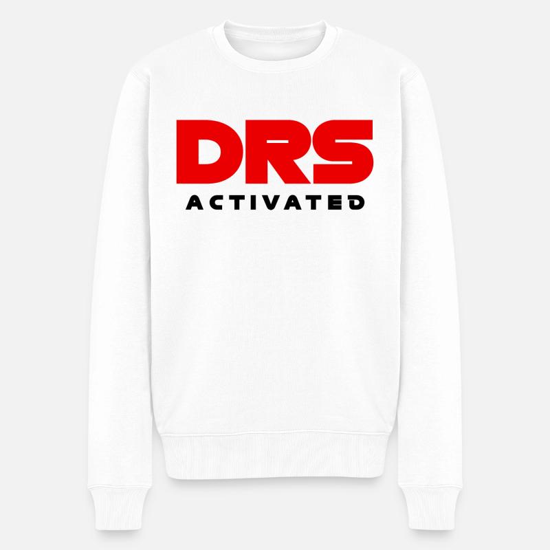 DRS aktiviertes Grand-Prix-Design - Männer Premium Bio Pullover - Weiß