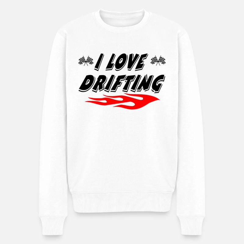 Auto - Männer Premium Bio Pullover - Weiß