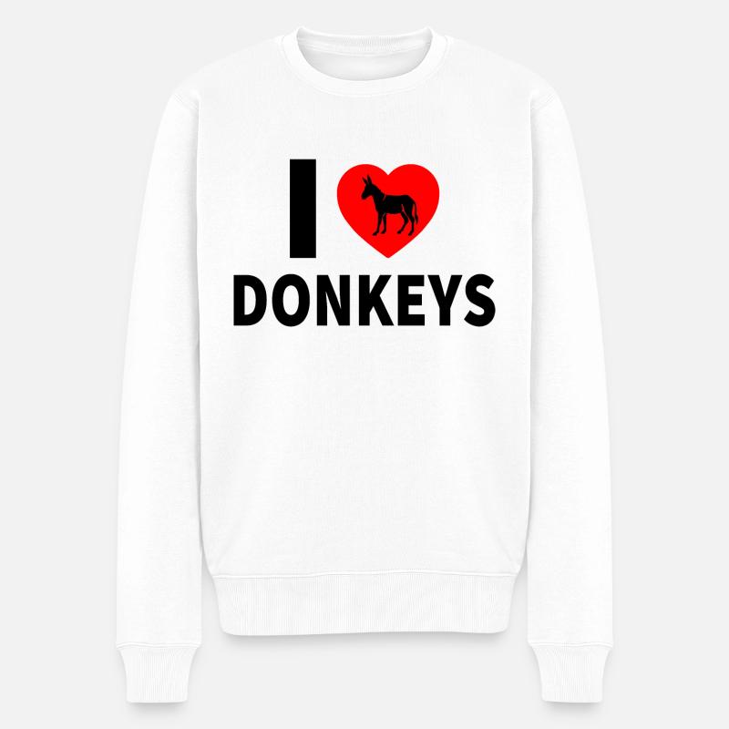 Âne - Pull Premium bio Homme - blanc