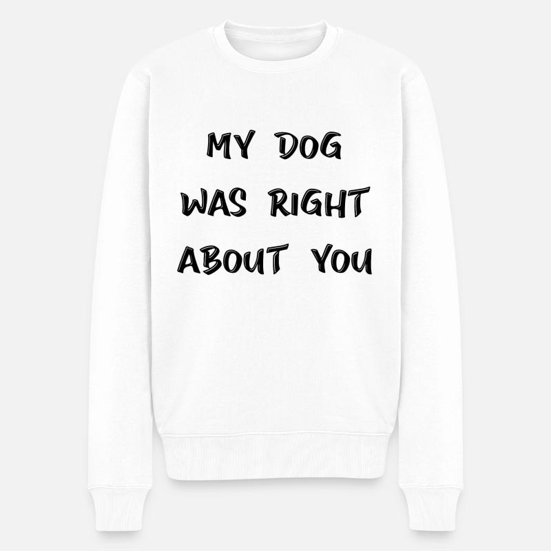 Hund Chien - Pull Premium bio Homme - blanc