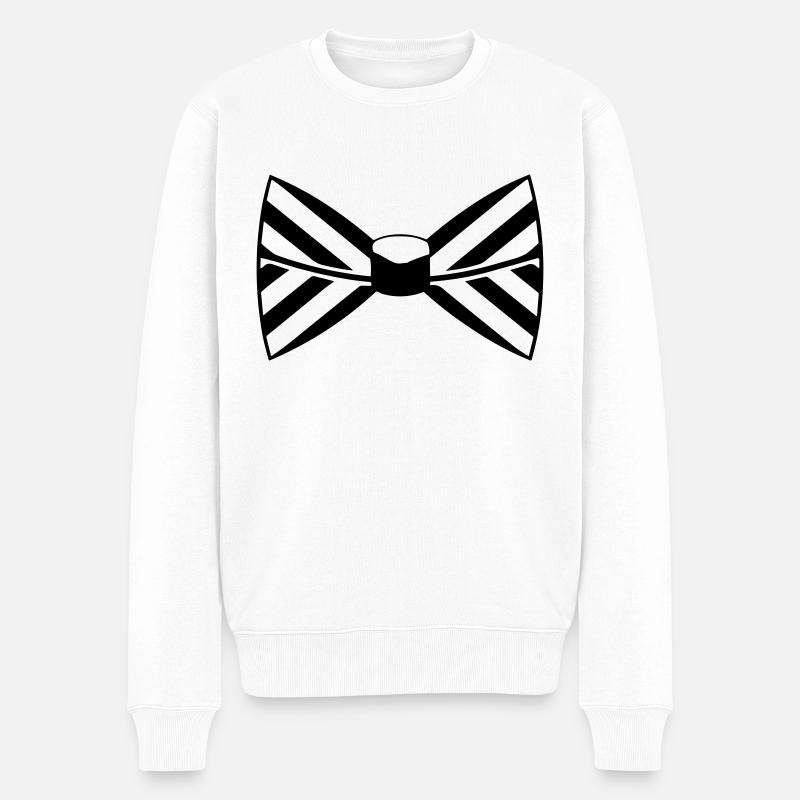 Noeud papillon - Pull Premium bio Homme - blanc
