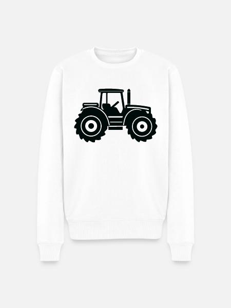 tractor - Men's Premium Organic Jumper - white