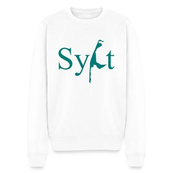 Sylt - Mer du Nord - Allemagne - Kampen - Île - Pull Premium bio Homme - blanc - Devant - Thijin (182cm)