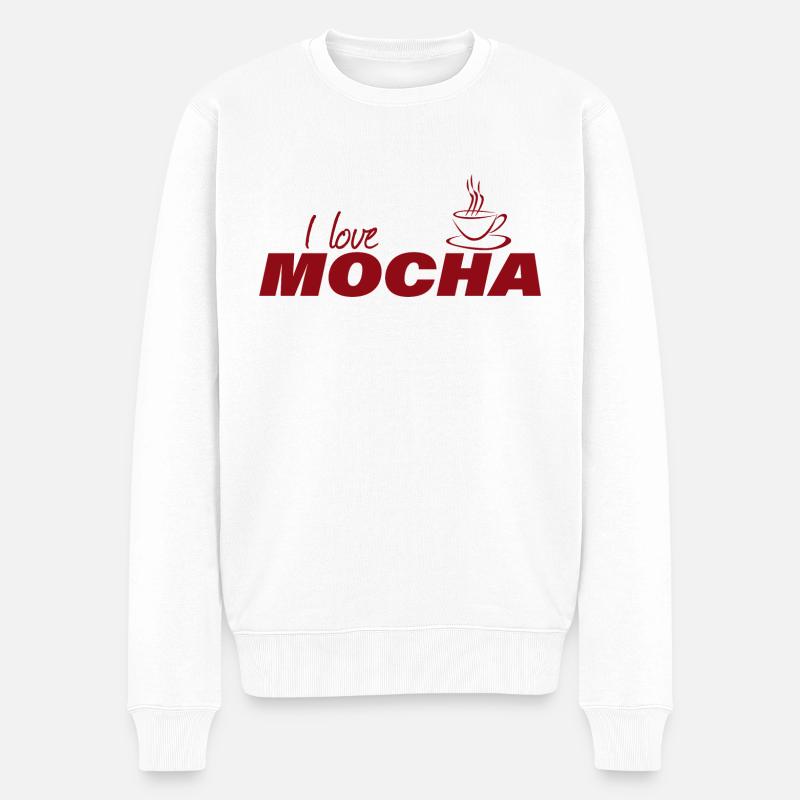 J’ADORE LE MOKA - Pull Premium bio Homme - blanc