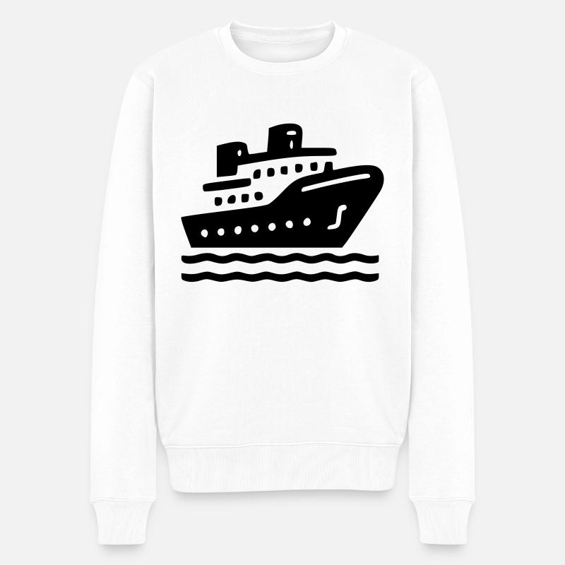 Bateau Croisière - Pull Premium bio Homme - blanc