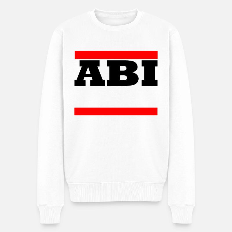 Abi - motif à personnaliser - Pull Premium bio Homme - blanc