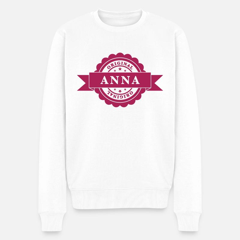Anna - Pull Premium bio Homme - blanc