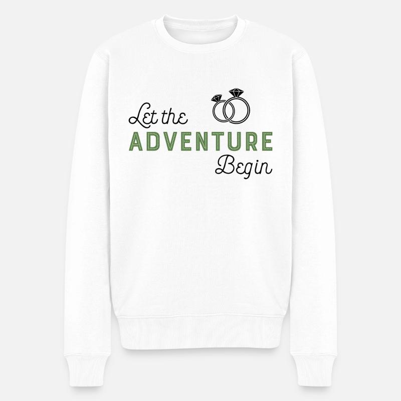 Mariage - Pull Premium bio Homme - blanc