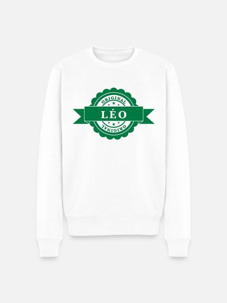 Léo - Pull Premium bio Homme - blanc
