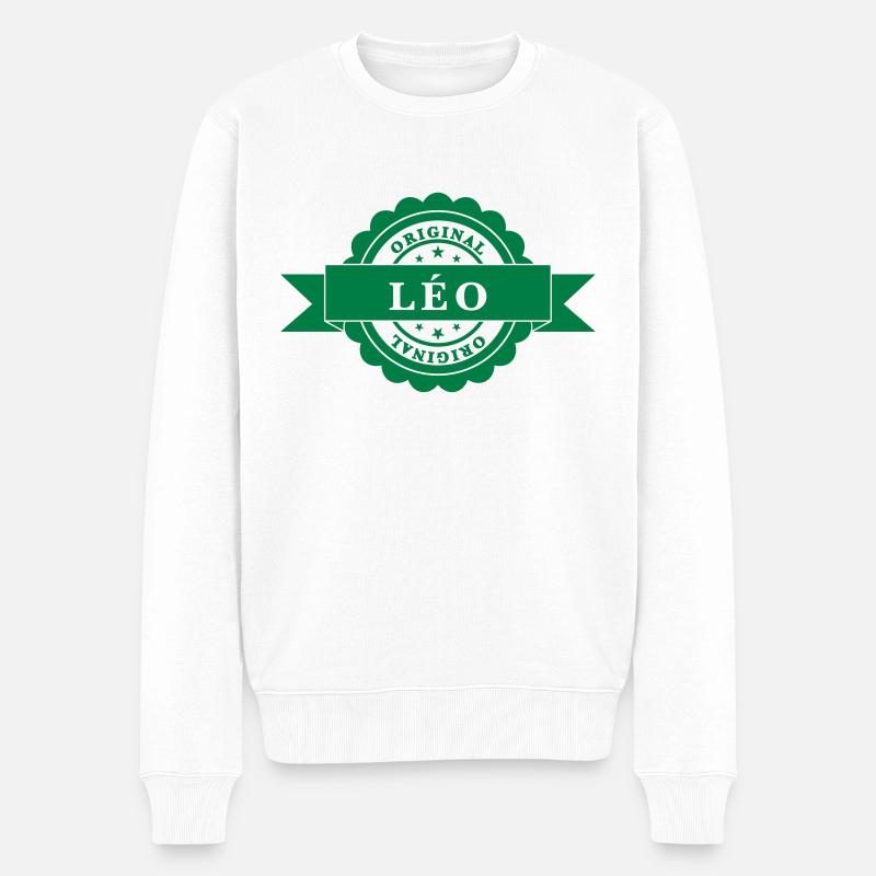 Léo - Pull Premium bio Homme - blanc