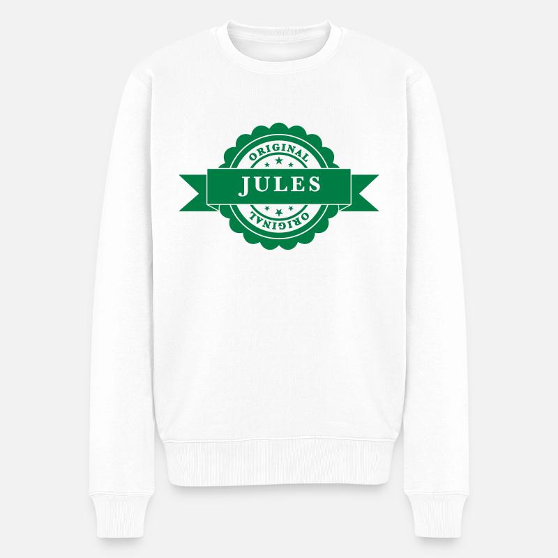 Jules - Pull Premium bio Homme - blanc