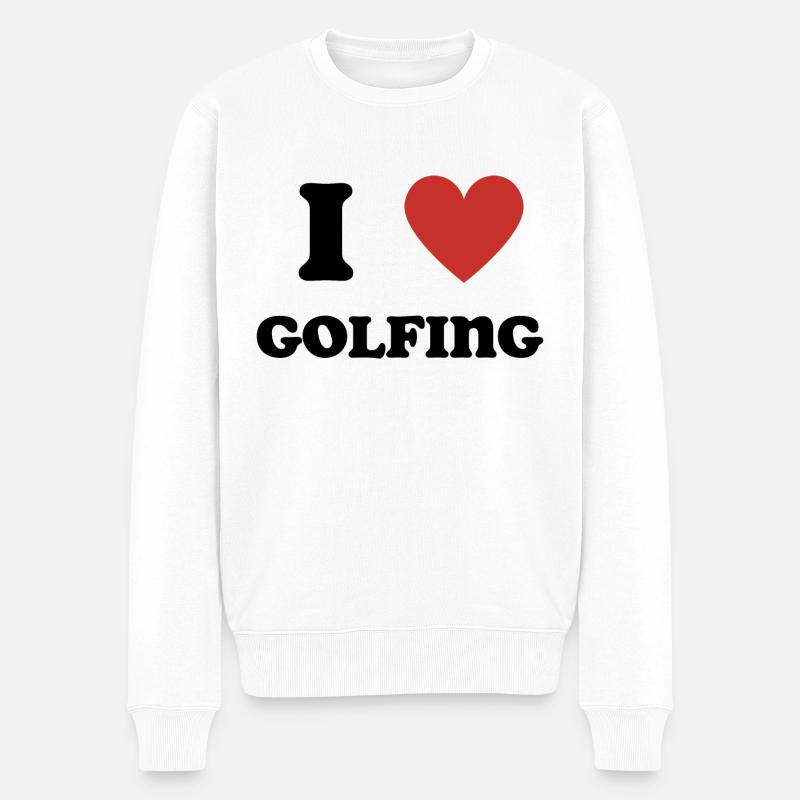 J’aime le golf - Pull Premium bio Homme - blanc