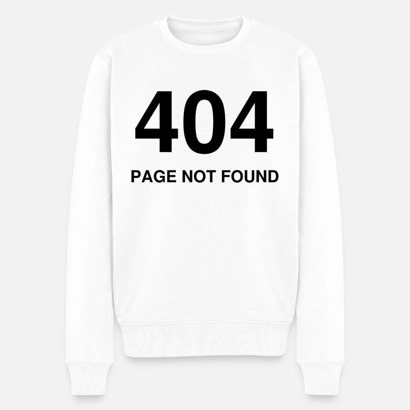 404 page not found - Pull Premium bio Homme - blanc