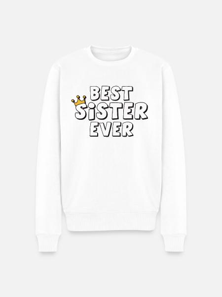 Best Sister Ever - Men's Premium Organic Jumper - white