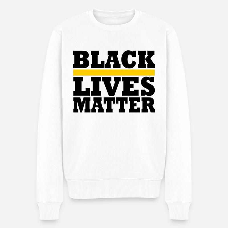 Black Lives Matter - Pull Premium bio Homme - blanc