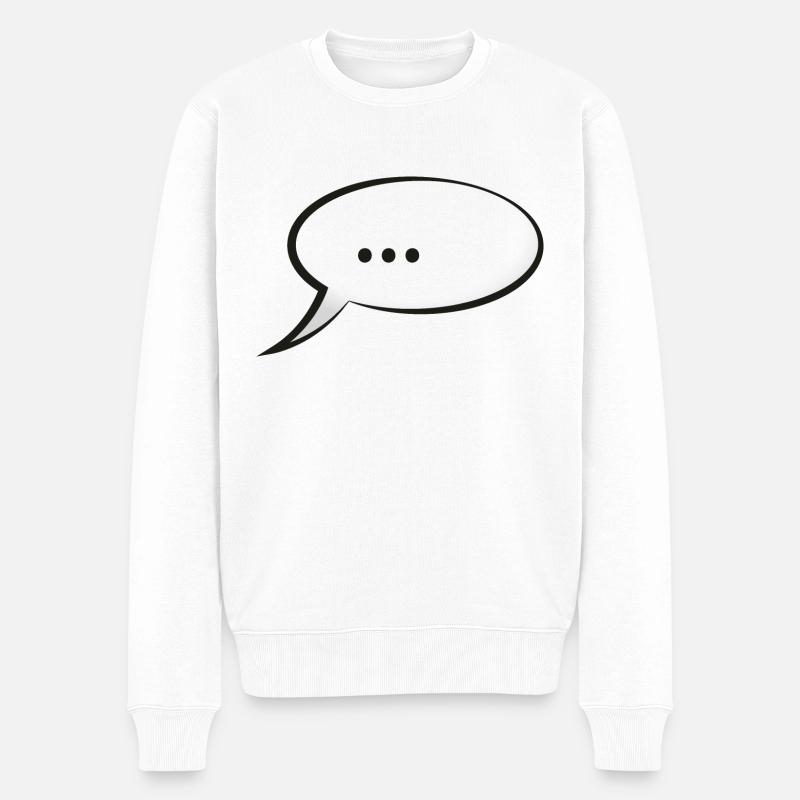 bulle - Pull Premium bio Homme - blanc