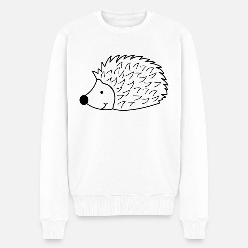 igel - Männer Premium Bio Pullover - Weiß
