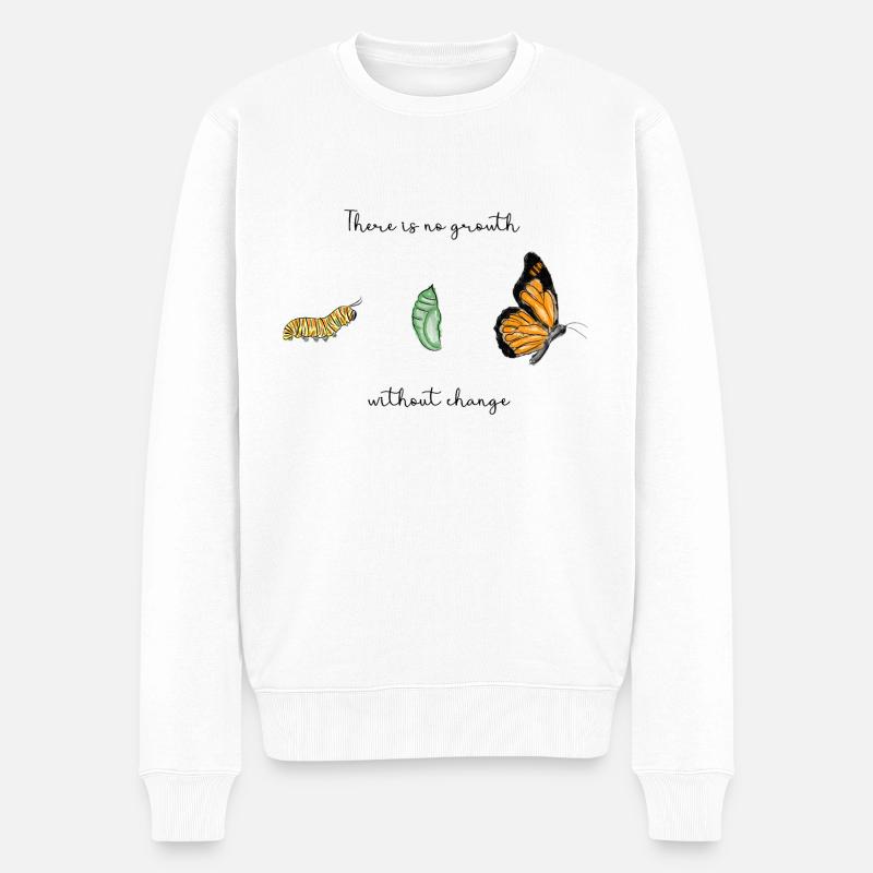 métamorphose - Pull Premium bio Homme - blanc