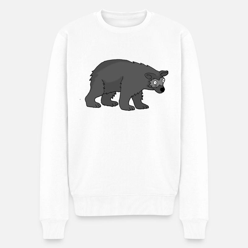 Ours 1 - Pull Premium bio Homme - blanc