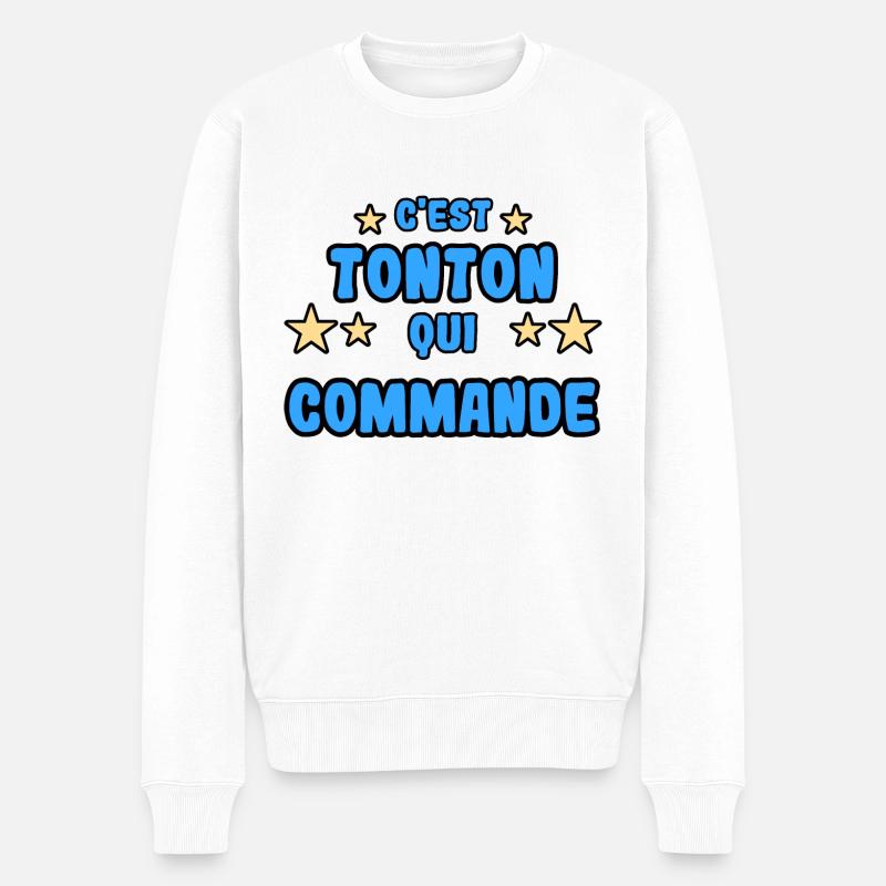 C'est tonton qui commande - Pull Premium bio Homme - blanc