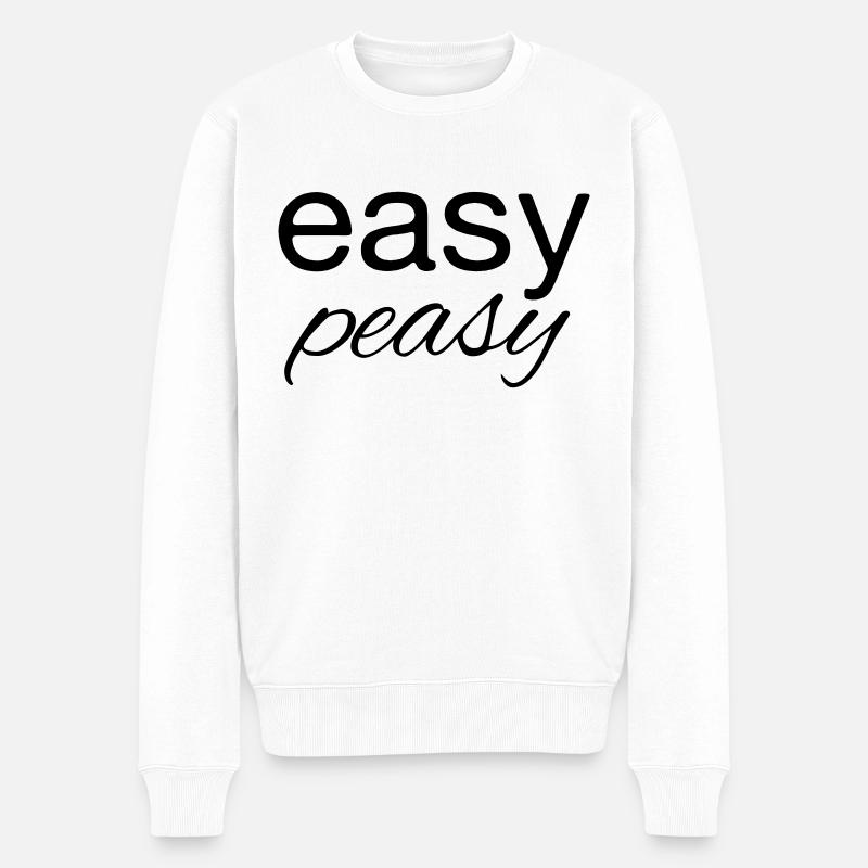 easy peasy - Männer Premium Bio Pullover - Weiß