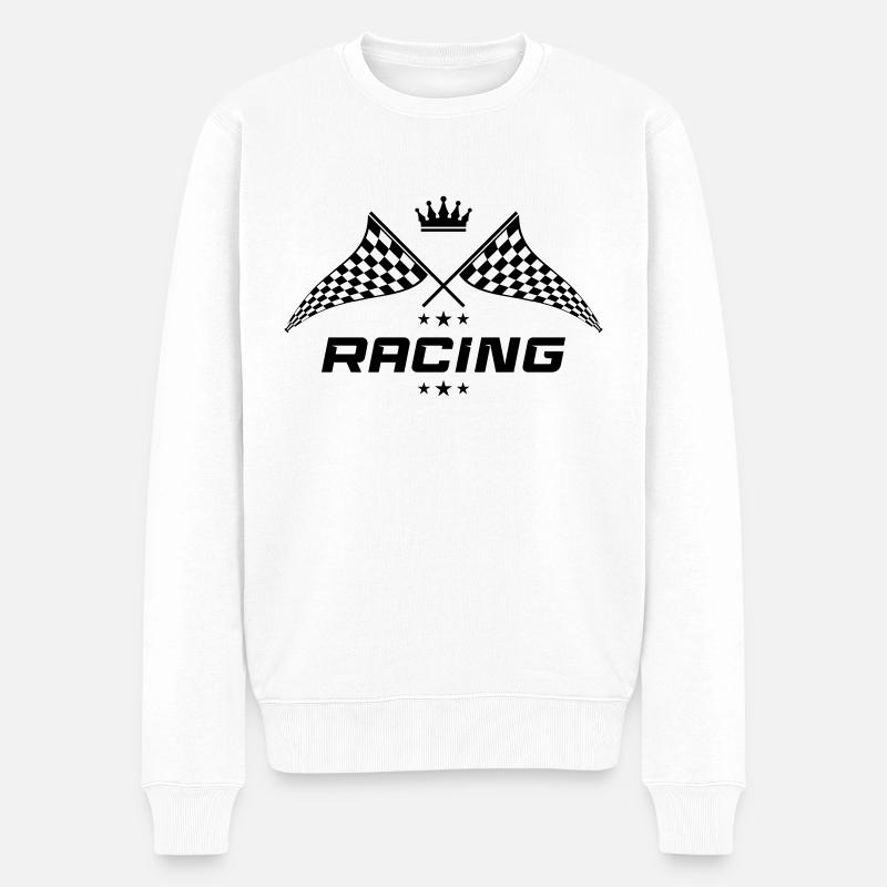 Symbole de course - Pull Premium bio Homme - blanc