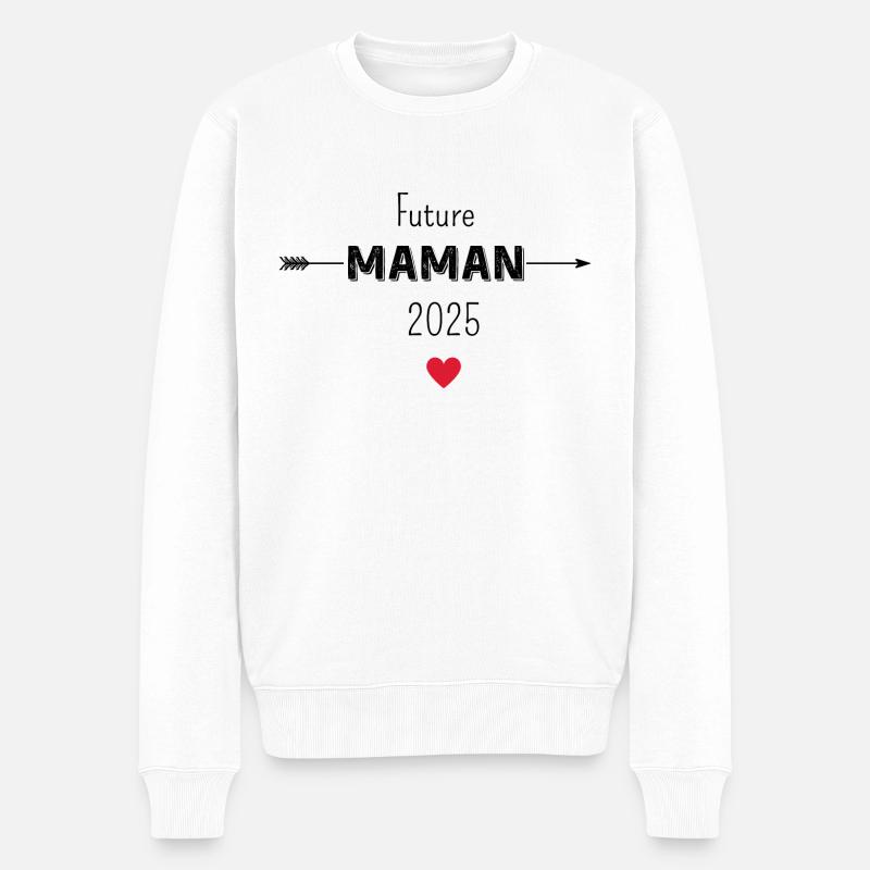 Future maman 2025 - Pull Premium bio Homme - blanc
