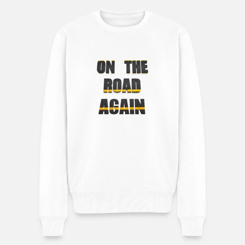 Sur la route - Pull Premium bio Homme - blanc