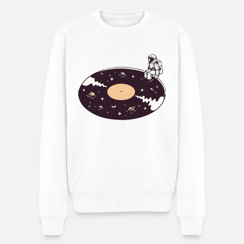galaxie astronaute - Pull Premium bio Homme - blanc